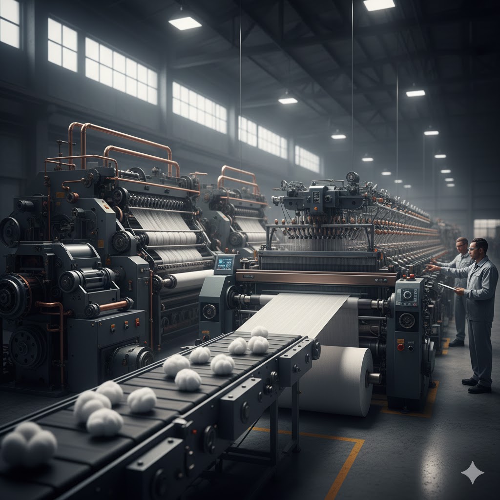 رحلة سحرية من القطن إلى القماش